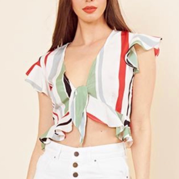 Neon Rose crop top Size M - Picture 1 of 5